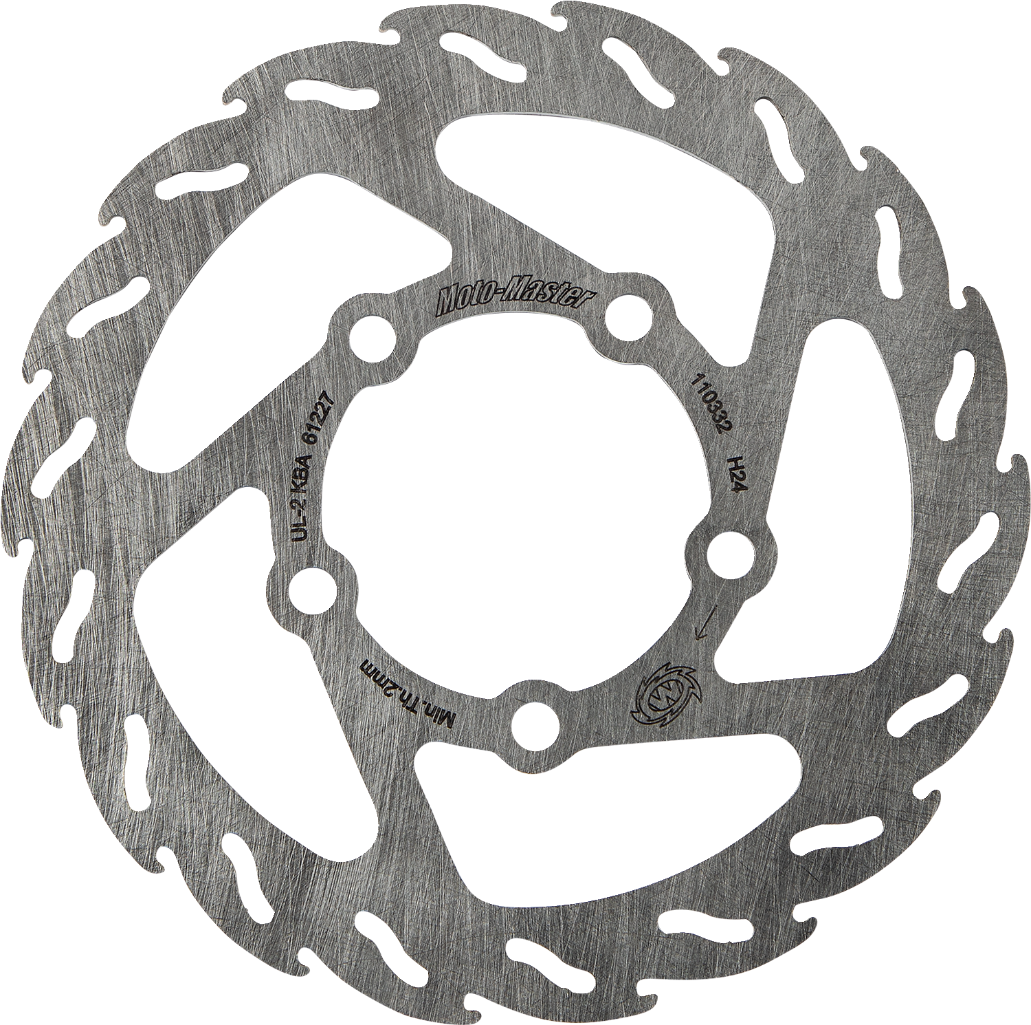 MOTO-MASTER Brake Rotor - Rear - Flame 110332-PU