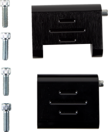 RIVCO PRODUCTS Passenger Floorboard Mounts - Black HDPBLABK-RE