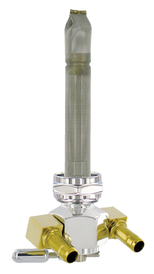 PINGEL Power Flo™ Fuel Valve - 22 mm - Hex - 90° - Aluminum 3311-D-AH