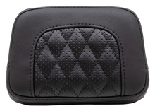 MUSTANG Squareback Sissy Bar Pad - Black - Diamond Stitch - Chief '22-'23 88206
