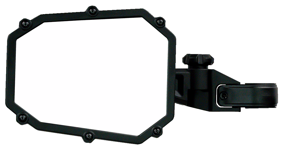 MOOSE OFFROAD Mirror - Side View - Octagon - Black MUTVMIR-ES1-CCS