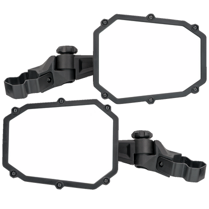 MOOSE OFFROAD Mirror - Elite - Side View - Octagon - Black MEMIRKIT-ES1CCS