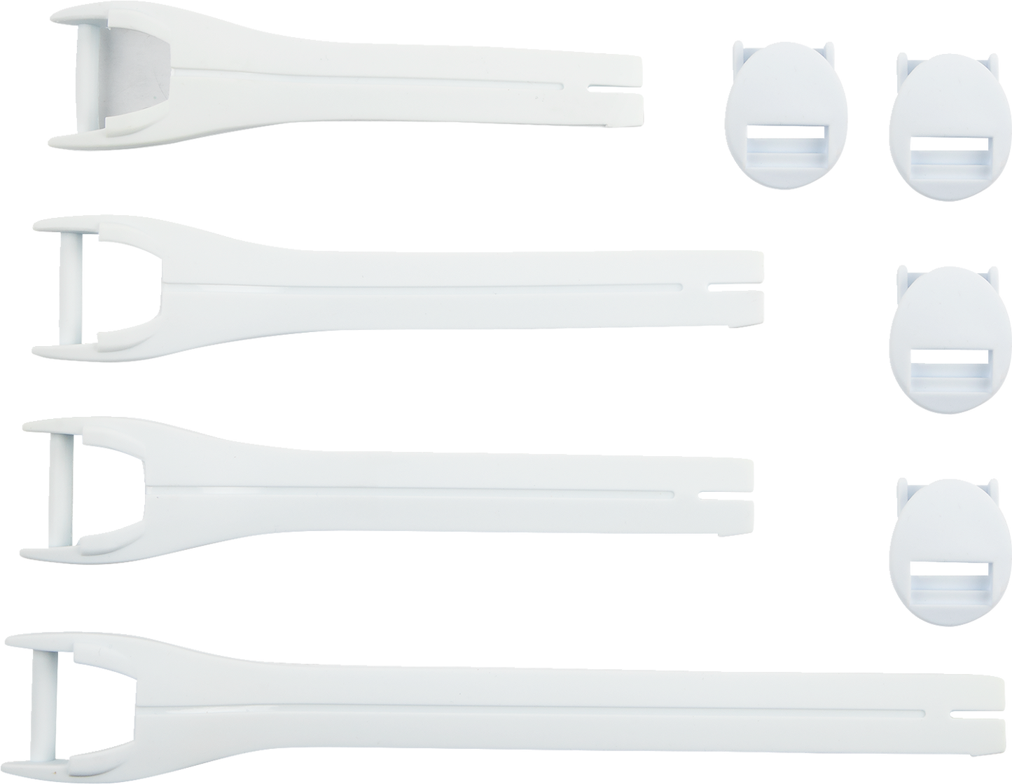 MOOSE OFFROAD Qualifier Boot Strap Kit - White - Size 10-15 3430-1017