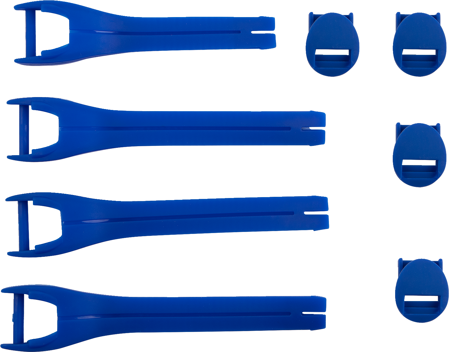 MOOSE OFFROAD Qualifier Boot Strap Kit - Blue - Size 7-9 3430-1015