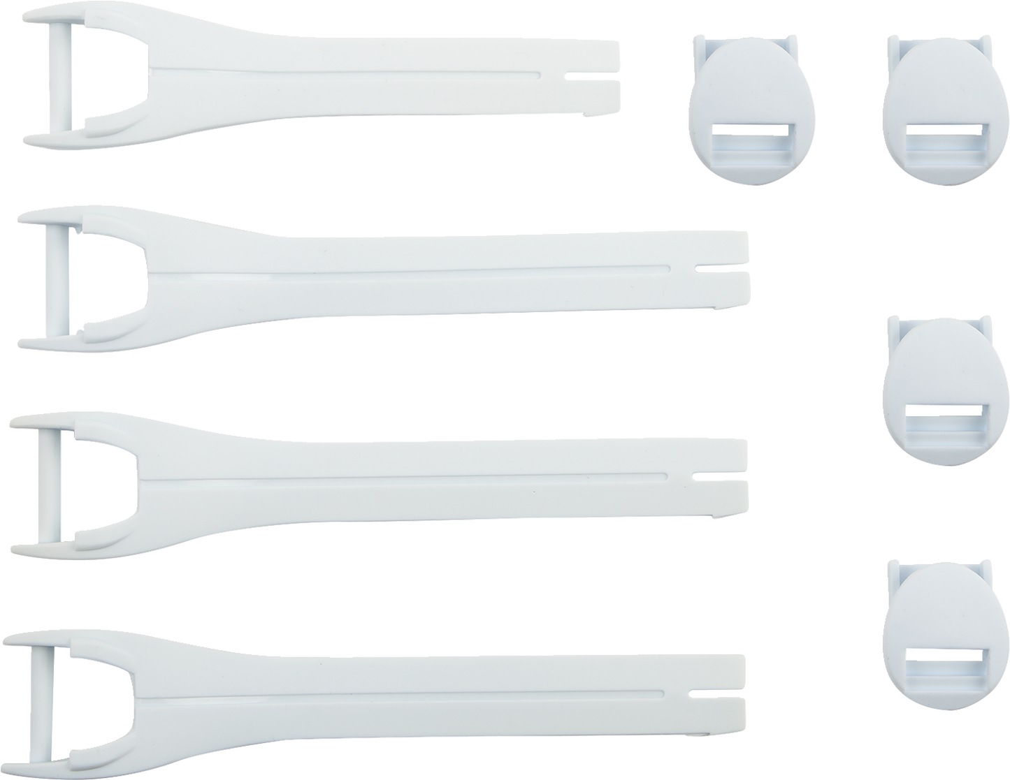 MOOSE OFFROAD Qualifier Boot Strap Kit - White - Size 7-9 3430-1012