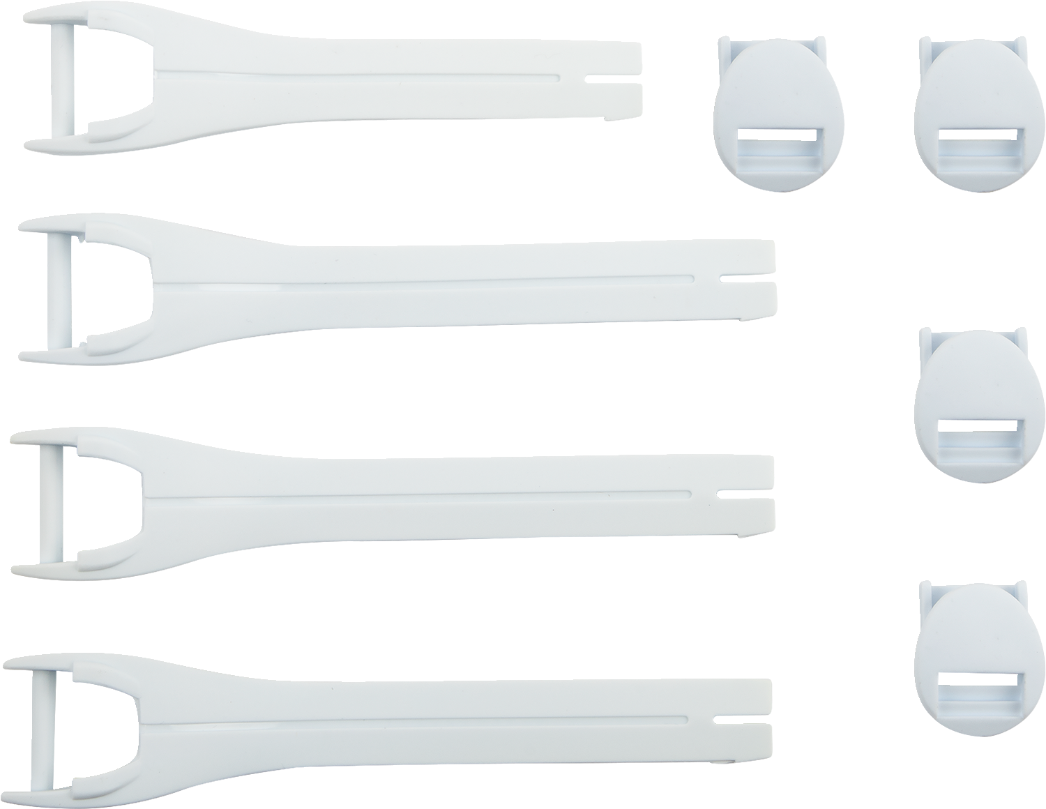 MOOSE OFFROAD Qualifier Boot Strap Kit - White - Size 7-9 3430-1012