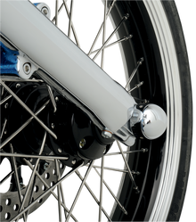 LA CHOPPERS Axle Caps - Dome - Chrome - Pair LA-7810-00
