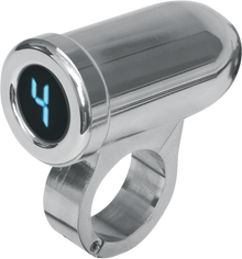 DAKOTA DIGITAL 1" Auto Programming Gear Indicator - Chrome - Blue Display PGR-1100