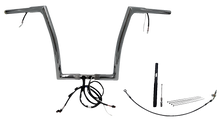 FAT BAGGERS INC. EZ Install Wired 1-1/4" Flat Top Handlebar Kit - 14" - Chrome 712914
