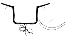 FAT BAGGERS INC. EZ Install Wired 1-1/4" Pointed Top Handlebar Kit - 12" - Black 902212-B