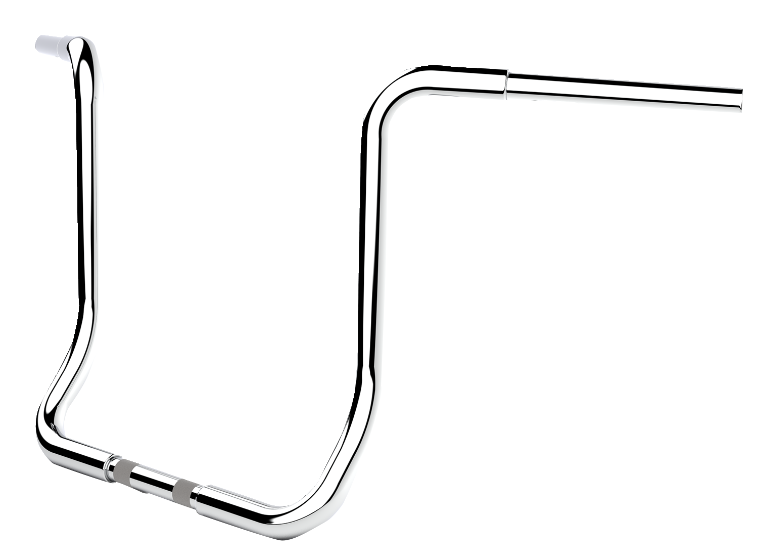 LA CHOPPERS Handlebar - Twin Round - 16" - Chrome LA-7325-16C