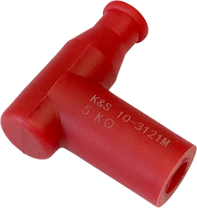 K&S TECHNOLOGIES Spark Plug Cover - Resistor - 14 mm - Red 10-3121M