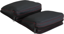 SHOW CHROME Kaliber Dash Pouch - Black with Red Stitching H44-4RED