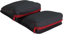 SHOW CHROME Kaliber Dash Pouch - Black with Red Zipper H44-4ZRED