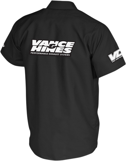 THROTTLE THREADS Vance & Hines Shop Shirt - Black - XL VNH18S24BKXR