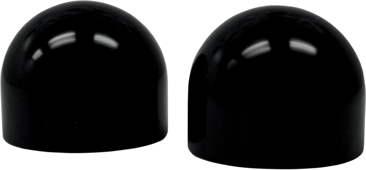 LA CHOPPERS Axle Caps - Dome - Black - Pair LA-7810-00B
