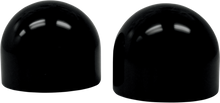LA CHOPPERS Axle Caps - Dome - Black - Pair LA-7810-00B