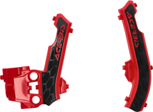 ACERBIS X-Grip Frame Guards - Red/Black - Gas Gas | Husqvarna | KTM 2979611018