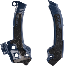ACERBIS X-Grip Frame Guards - Blue/Black - Husqvarna 2979601034