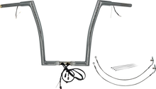 FAT BAGGERS INC. EZ Install Wired 1-1/4" Flat Top Handlebar Kit - 16" - Chrome 702916