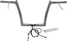 FAT BAGGERS INC. EZ Install Wired 1-1/4" Pointed Top Handlebar Kit - 12" - Chrome 902912
