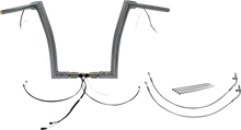 FAT BAGGERS INC. EZ Install Wired 1-1/2" Flat Top Handlebar Kit - 14" - Chrome 602314
