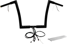 FAT BAGGERS INC. EZ Install Wired 1-1/4" Flat Top Handlebar Kit - 12" - Black 702912-B