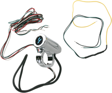 DAKOTA DIGITAL 1.25" Auto Programming Gear Indicator - Chrome - Blue Display PGR-1125