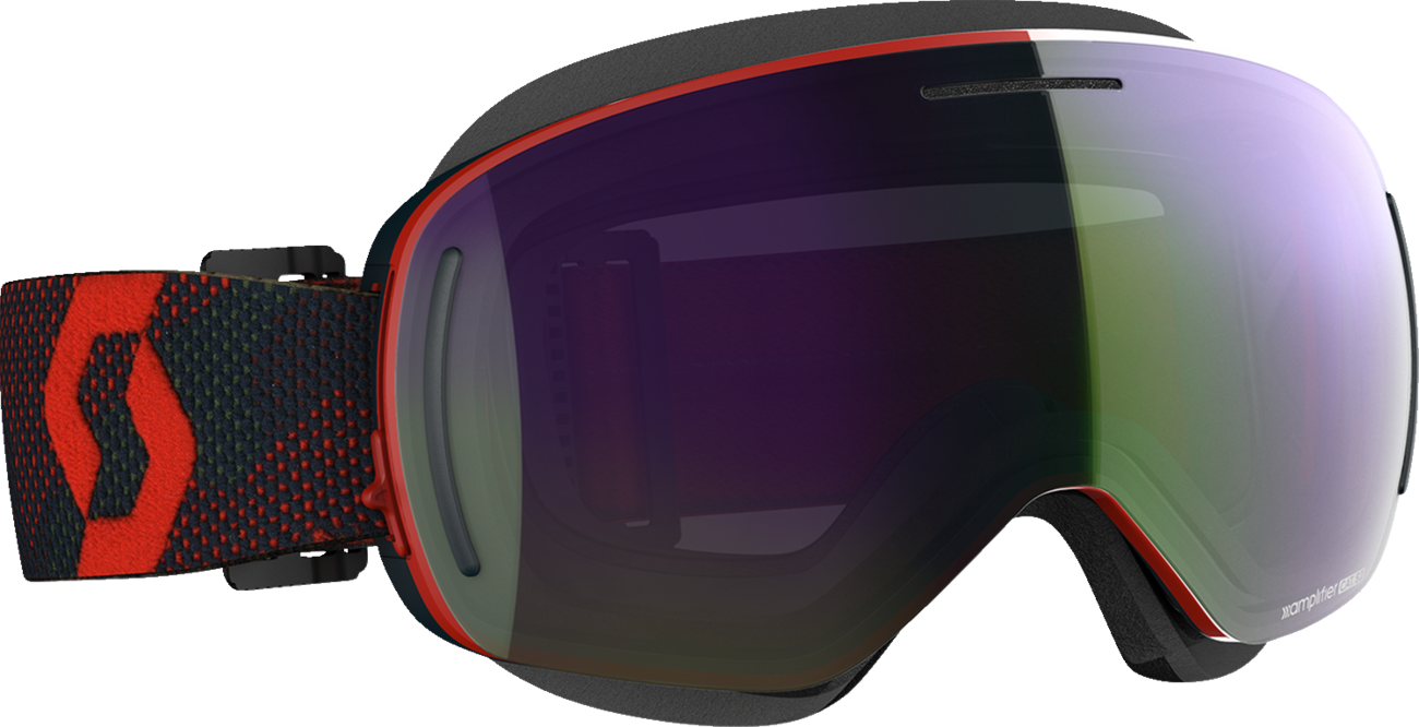 SCOTT LCG EVO Snow Cross Goggle - Red/Blue - Enhancer Green Chrome Lens 272845-4710314