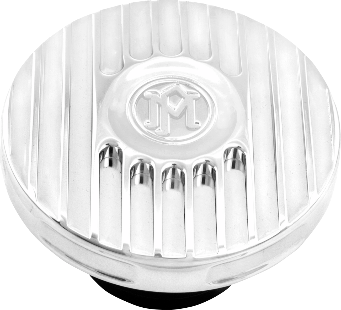 PERFORMANCE MACHINE (PM) Gas Cap - Grill - Chrome 0210-2071GRL-CH