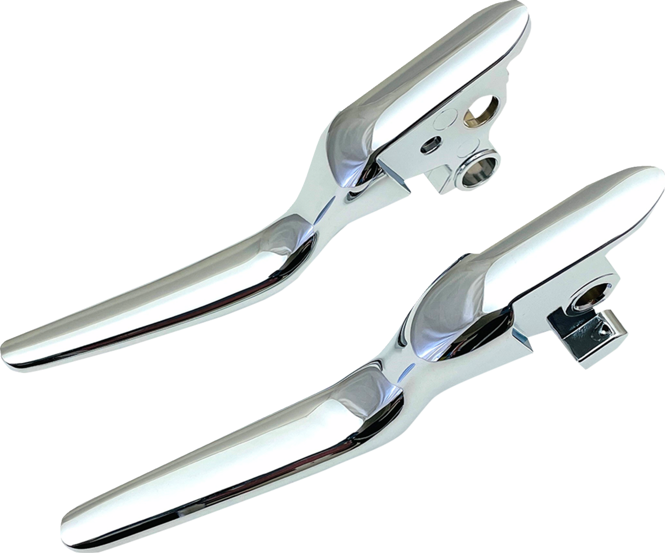 DRAG SPECIALTIES Custom Lever Set - LSR - Chrome 053590