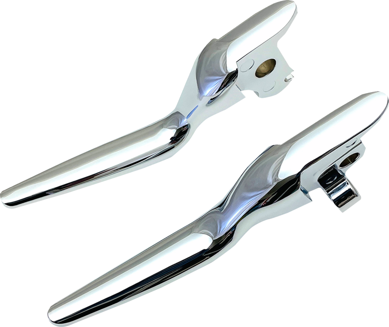 DRAG SPECIALTIES Custom Lever Set - LSR - Chrome 053989