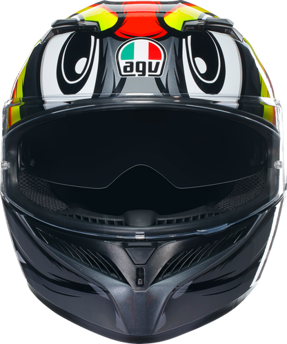 AGV K3 Helmet - Birdy 2.0 - Gray/Yellow/Red - Large 2118381004012L
