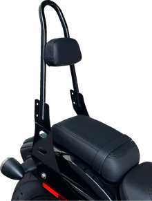 MOTHERWELL One-Piece Sissy Bar - Gloss Black MWL-220-GB.