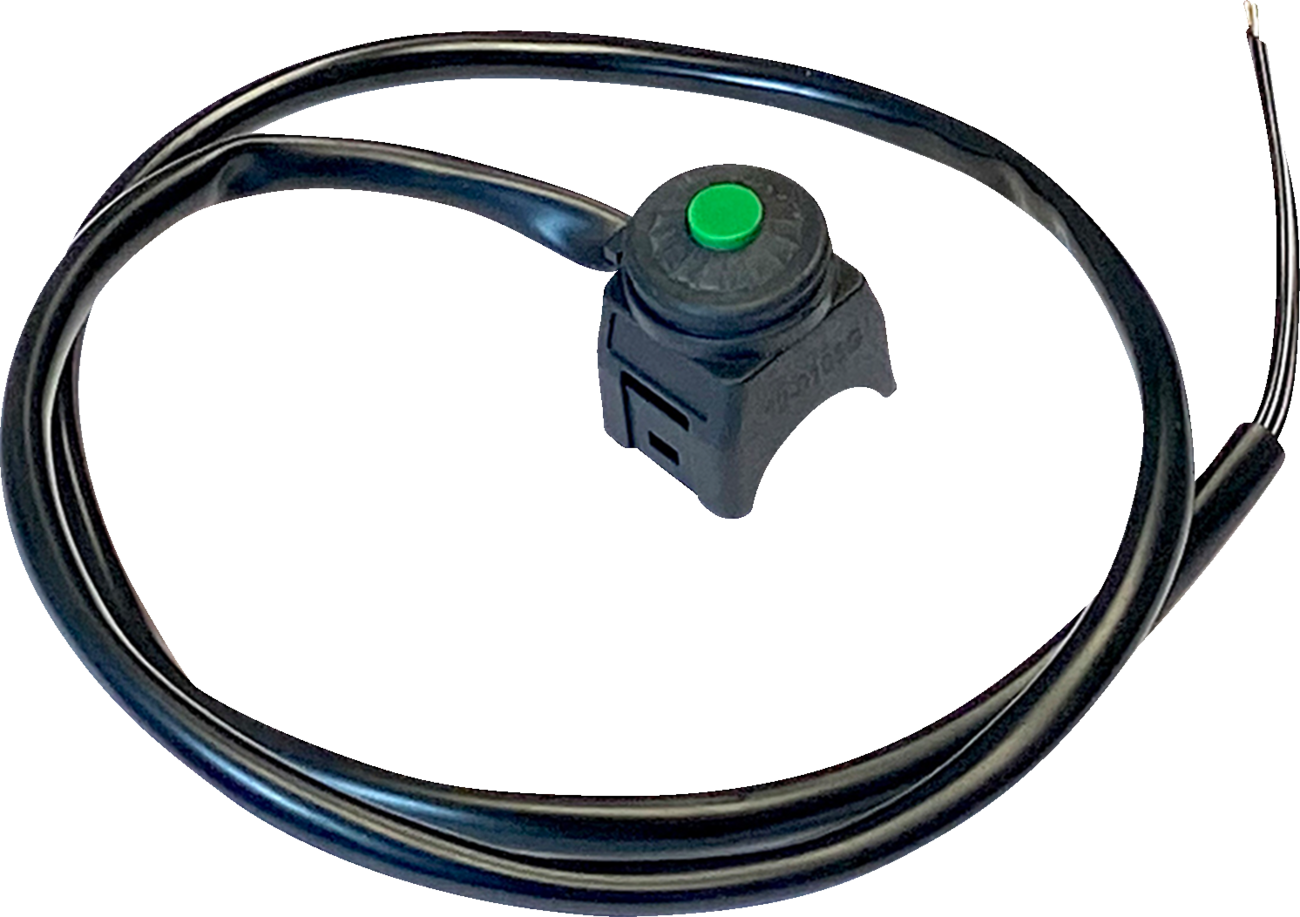 K&S TECHNOLOGIES Momentary Switch - Green Button - Universal 12-0106G
