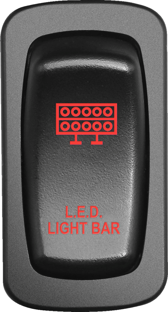 MOOSE OFFROAD Switch - Light Bar - Red LLB-CAR-R