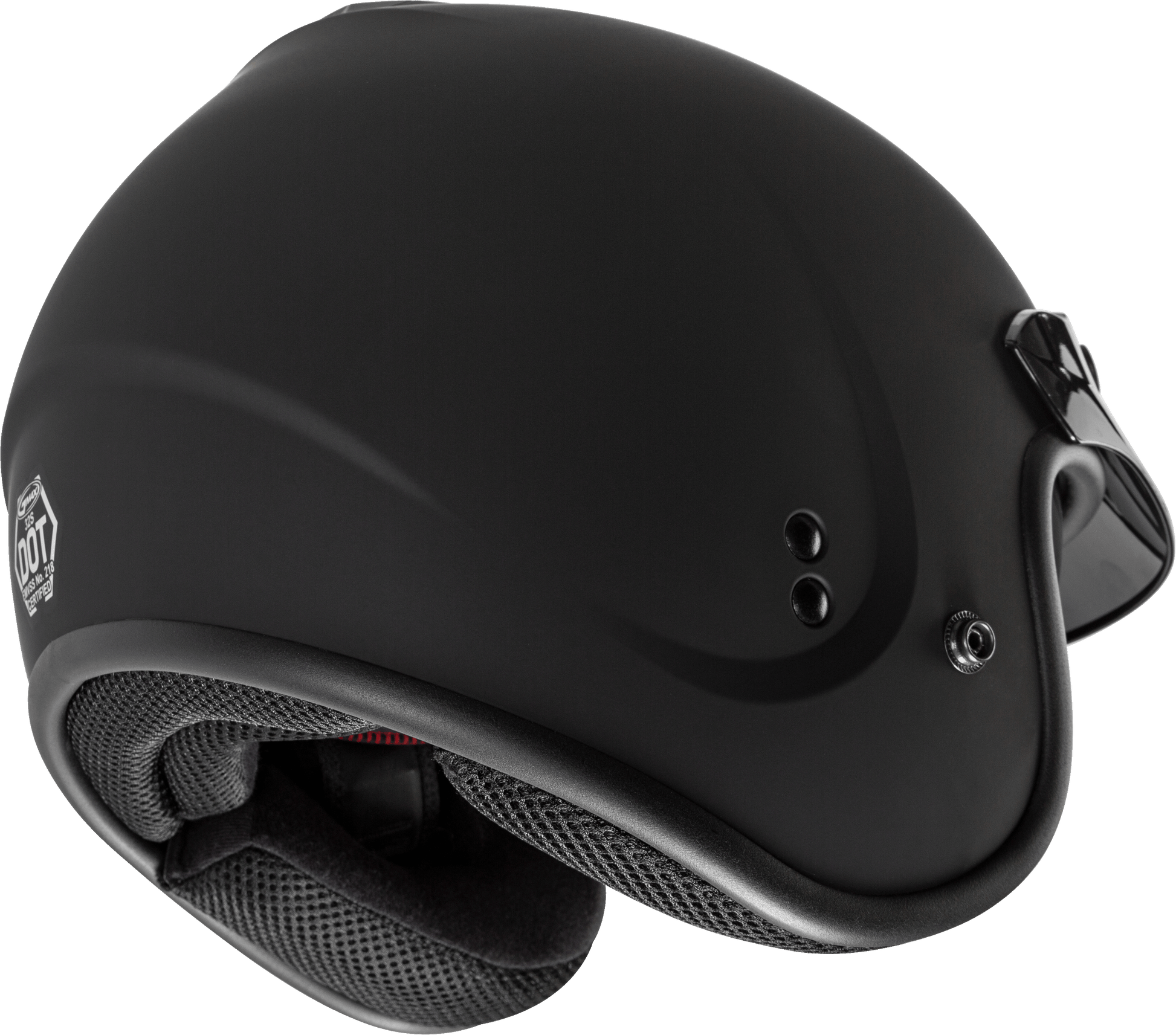 Gm 32 Open Face Helmet Matte Black 3x