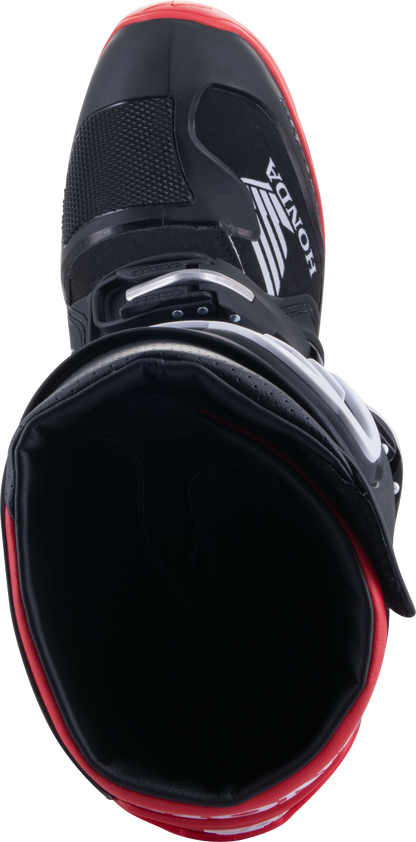 Honda Tech 7 Enduro Drystar Black/Bright Red Sz 9