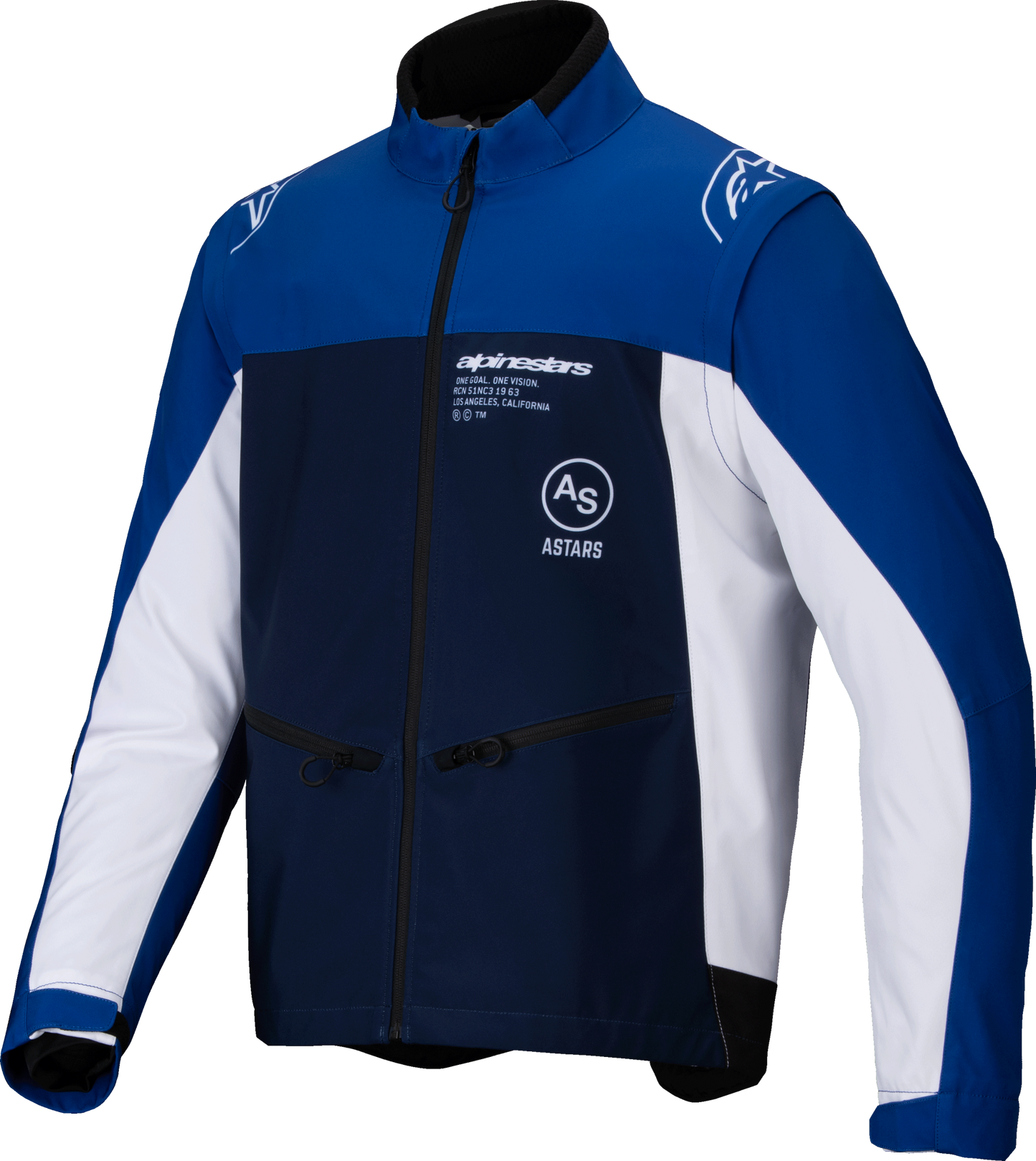 Lite Dura Softshell Jacket Navy/Bright Blue/White 2x