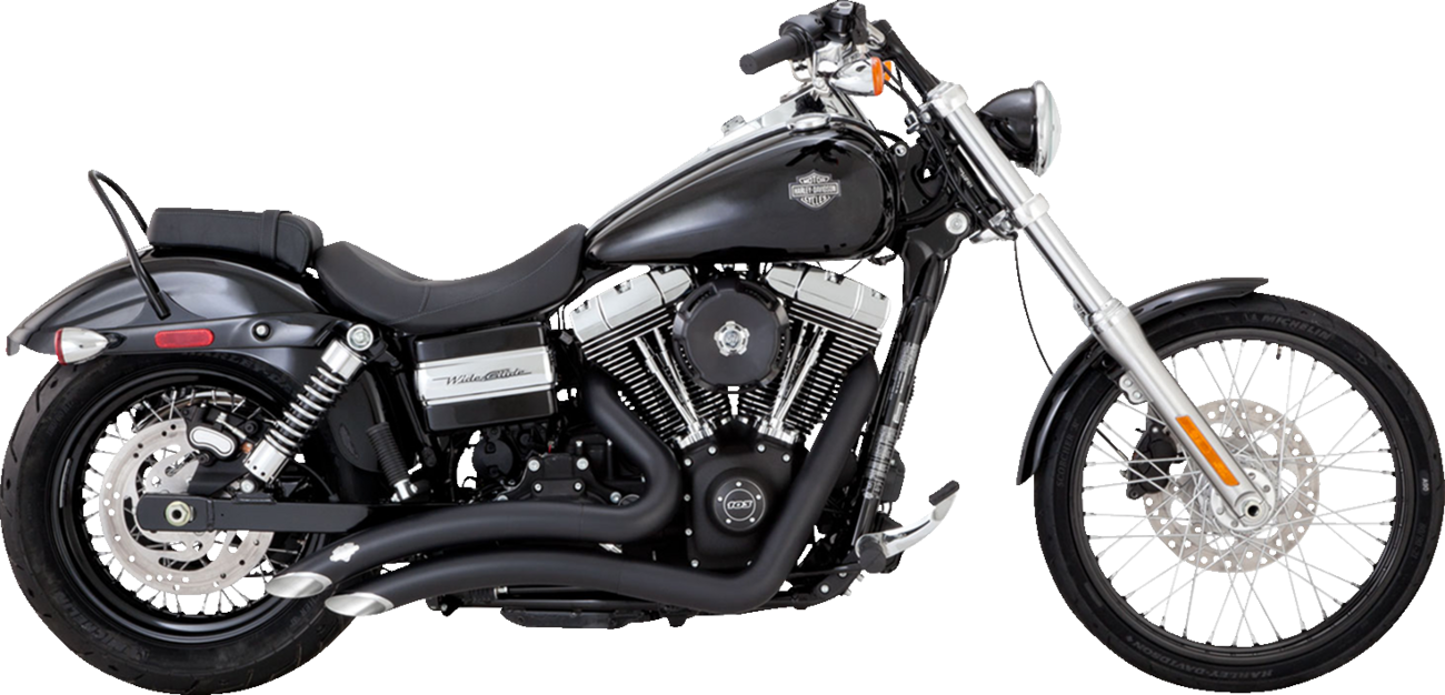 VANCE & HINES 2-into-2 Big Radius Exhaust System - Matte Black 46081