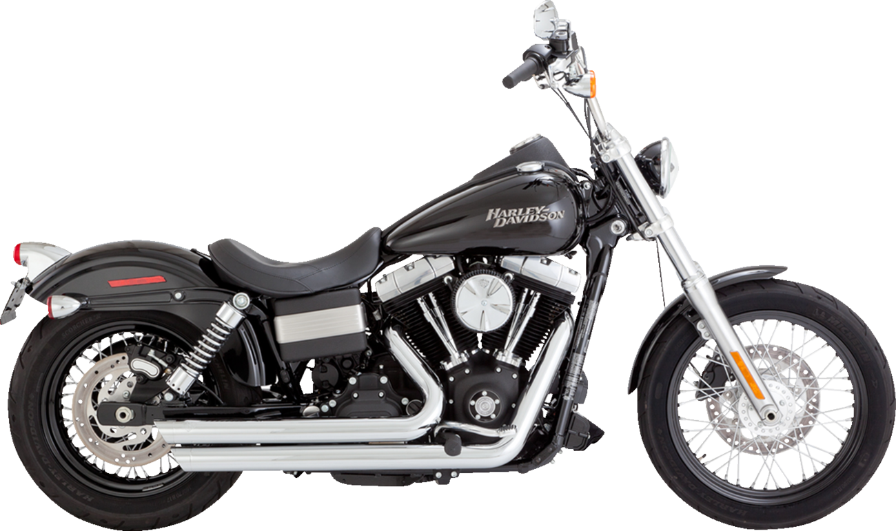 VANCE & HINES Big Shots Staggered Exhaust System - Chrome 17958