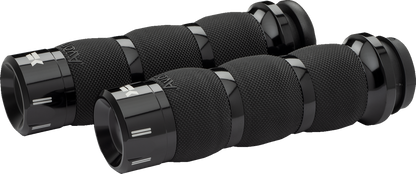 KHROME WERKS Klassic Grips - Air Cushion - Cable - Black 500290