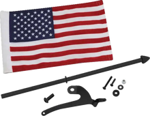 SHOW CHROME Flag Pole - Right - Black - Can-Am RT/F3 41-210RBK
