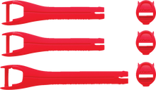 THOR Youth Blitz XR Boots Strap Kit - Red/Charcoal 3430-1045