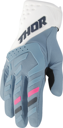 THOR Women's Spectrum Gloves - Starlight Blue/White - Large 3331-0266