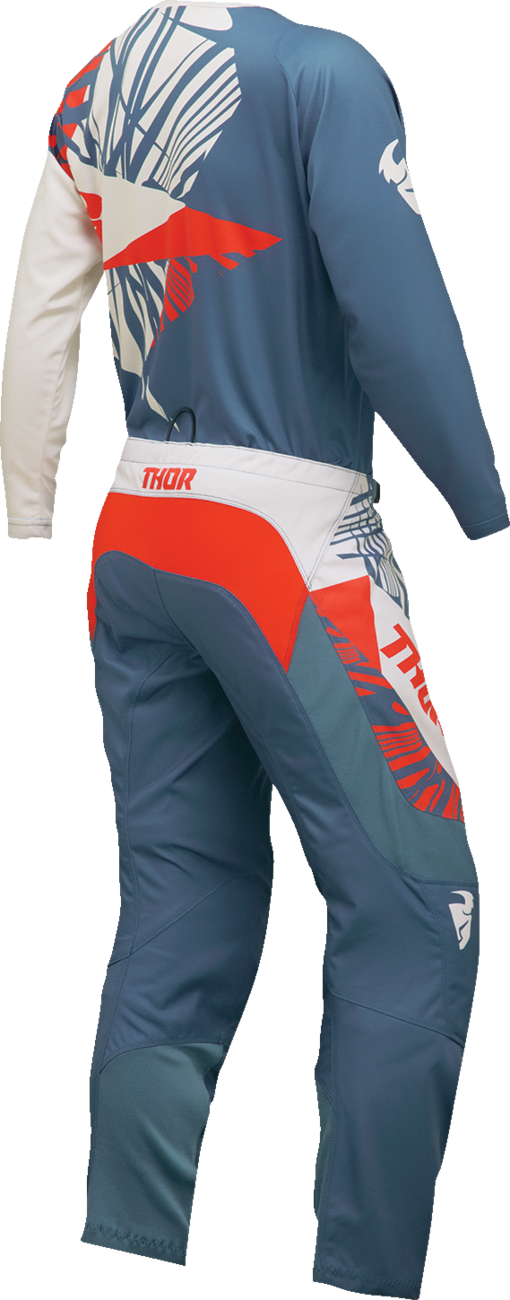 THOR Women's Sector Split Jersey - Blue Steel/Vintage White - Small 2911-0295
