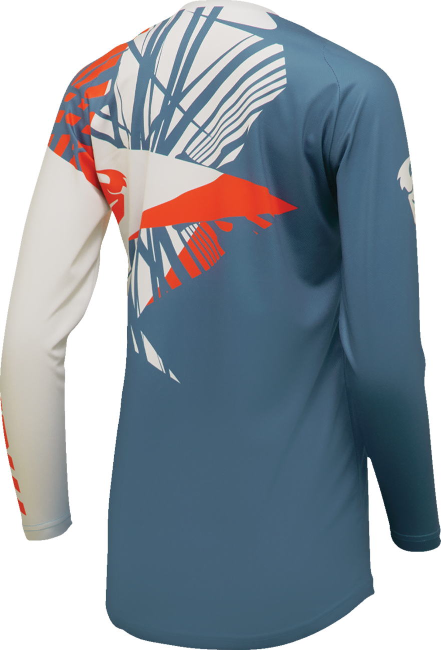 THOR Women's Sector Split Jersey - Blue Steel/Vintage White - Small 2911-0295