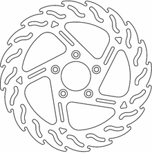 MOTO-MASTER Brake Rotor - Front Right - Flame 110745-PU