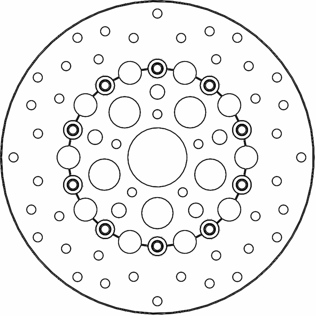 MOTO-MASTER Brake Rotor - Front Right/Front Left - Kingman 112318-PU