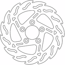 MOTO-MASTER Brake Rotor - Rear - Flame 110748-PU